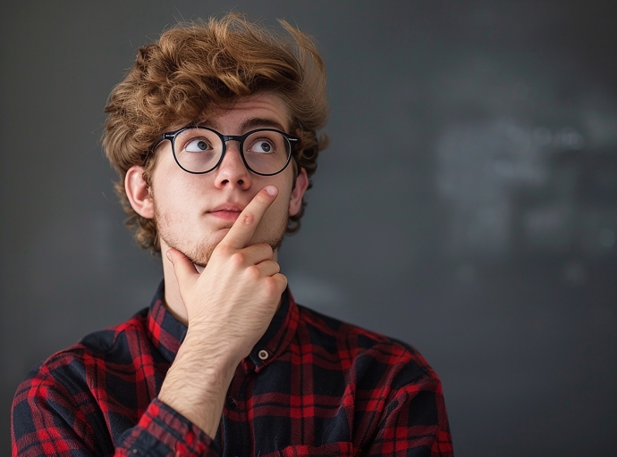 High school student thinking about how to choose the right major for the future