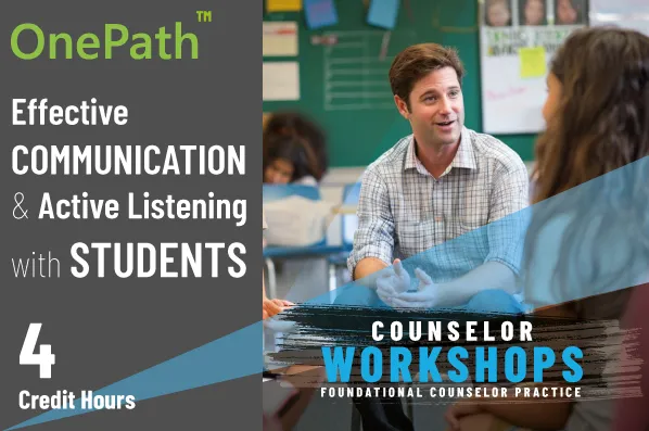 School counselor actively listening to a student during a one-on-one guidance session