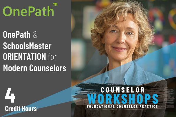 School counselors attending a OnePath™ and SchoolsMaster™ orientation workshop on student guidance and career support tools