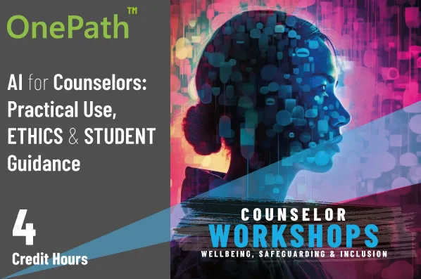 School counselor using AI tools responsibly for student guidance ethical decision-making and modern counseling support