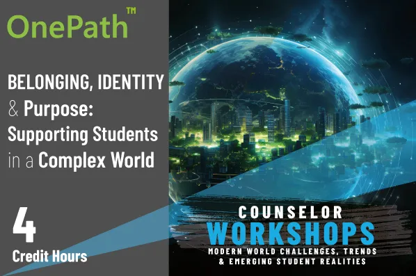 School counselor supporting students with identity belonging purpose and future direction