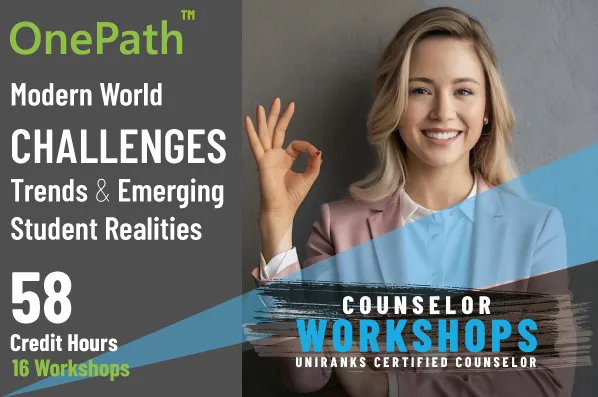 School counselors attending a OnePath™ and SchoolsMaster™ orientation workshop on student guidance and career support tools