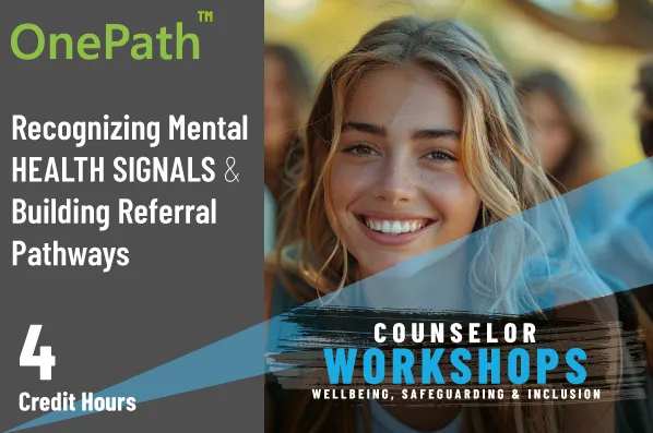 School counselor recognizing student mental health signals and building referral pathways for support