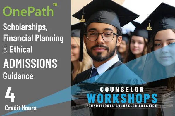 School counselor advising students on scholarships financial planning and ethical university admissions guidance