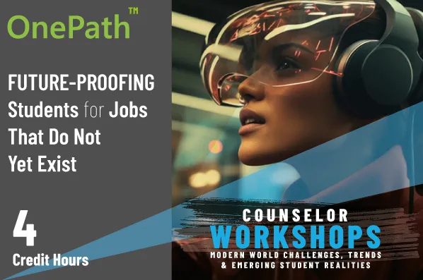 School counselor helping students prepare for future jobs emerging industries and new career opportunities