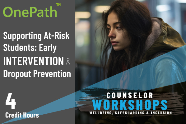 School counselor supporting at-risk students through early intervention and dropout prevention strategies
