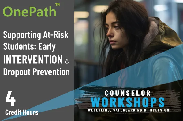 School counselor supporting at-risk students through early intervention and dropout prevention strategies